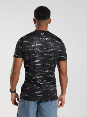 Camo Training Tees - Black_men_tshirts_regular_back