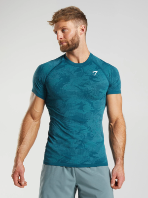 Camo Training Tees - Cobalt
