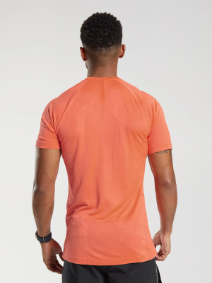Endurance LFTR regular T-shirt - Salmon_men_back