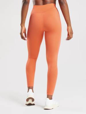 Power LFTR Leggings- Salmon-woen-back-fitted