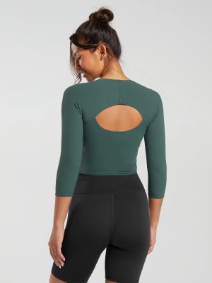 teal_crop_top_Women_back